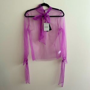 Rodarte for Target Sheer Magenta Blouse